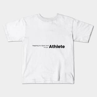 Napping Athlete Tee - Champion of Relaxation Kids T-Shirt